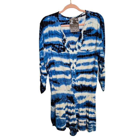 Young Fabulous & Broke Tie-Dye Jersey Knit Romper - Picture 1 of 7
